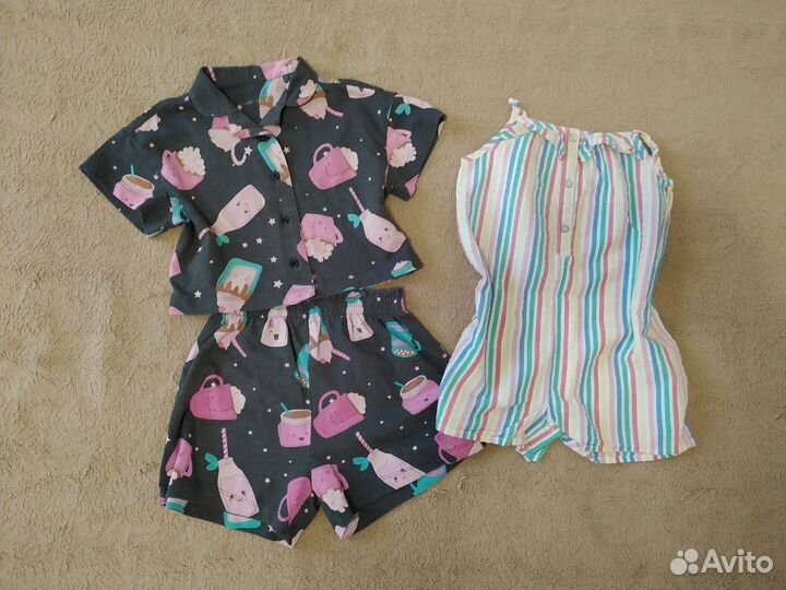 Пакет летних фирменных вещей для девочки 86-92 см