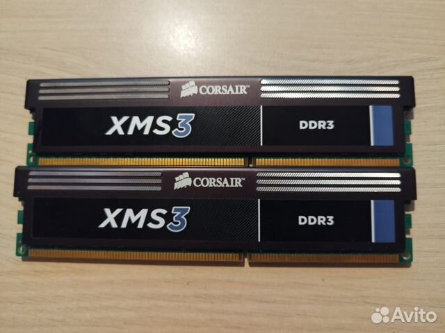 Оперативка DDR3 Corsair xms3 cmx8gx3m2a2000c9 8 гб