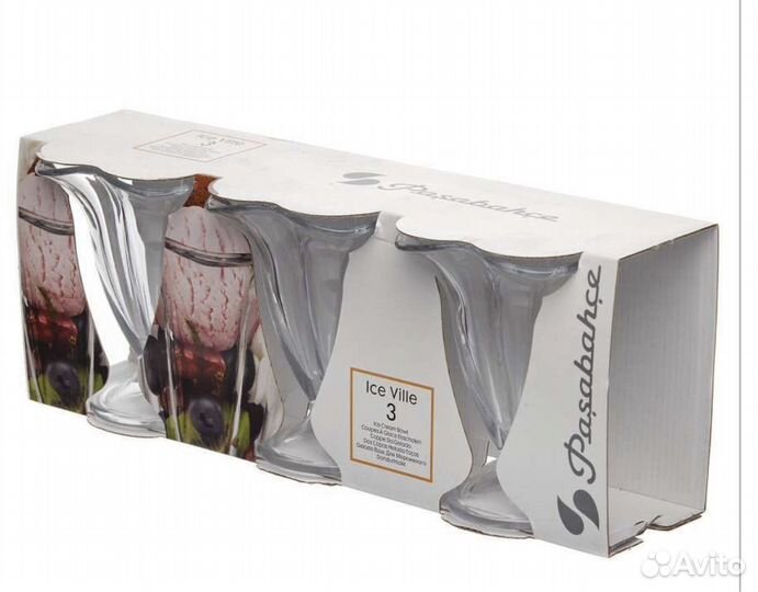 Набор ваз для мороженого креманка Pasabahce