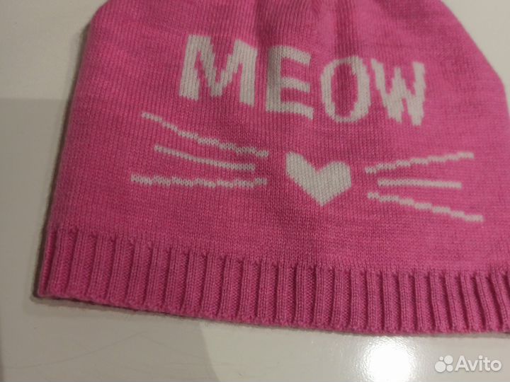 Шапка для девочки новая 50-52