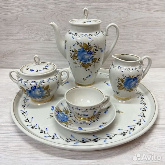 Сервиз кофейный Тет-а-тет фарфор Пролетарий