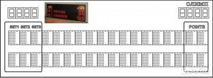 Табло электронное для большого тенниса 11.503