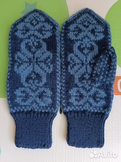 Варежки вязаные ручной работы для Светланы