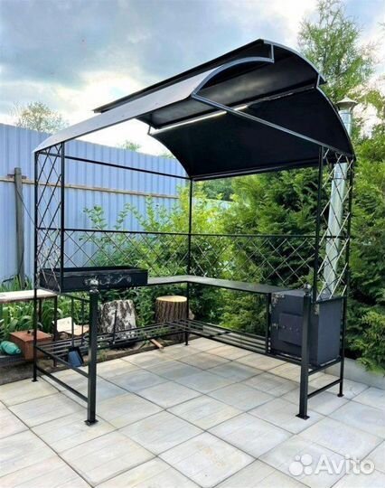 Беседка с мангалом под ключ
