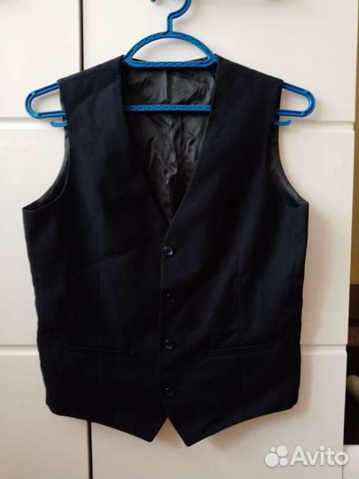 Рушабка и жилетка синяя