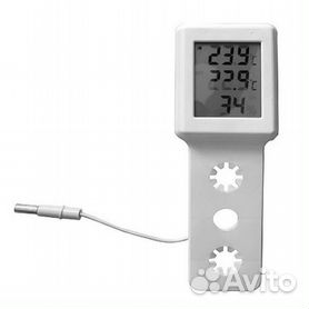 Термометр-гигрометр на ручку окна электронный