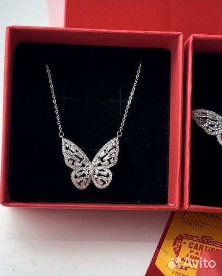 Кольцо, серьги, подвеска Cartier lux