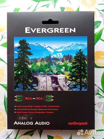 Кабель аналоговый RCA AudioQuest Evergreen 1.5 m