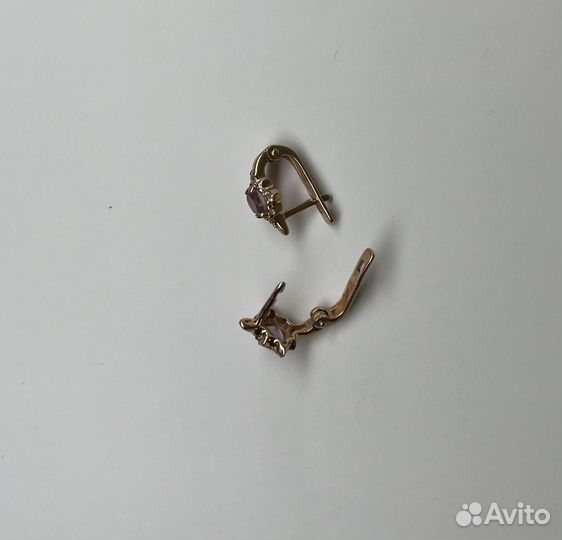 Детские золотые сережки бу