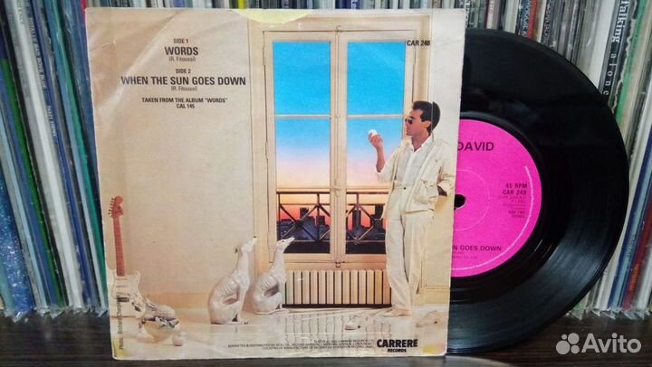 F.R. David - Words/When The Sun Goes Down (винил)