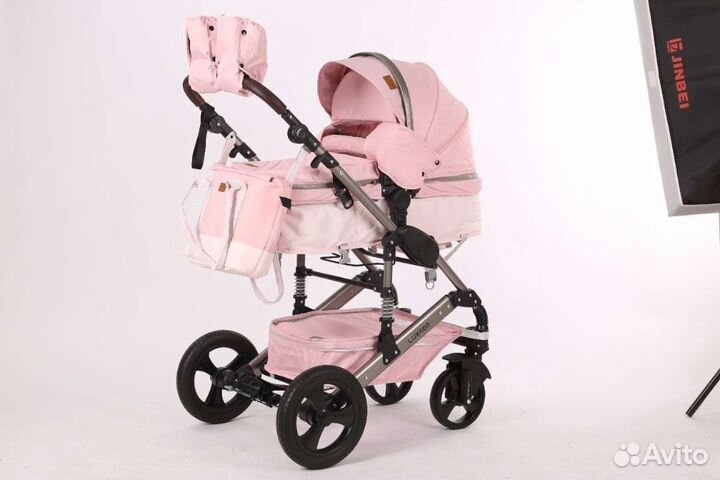 Коляска трансформер Luxmom 555-W 2 в 1 и 3 в 1