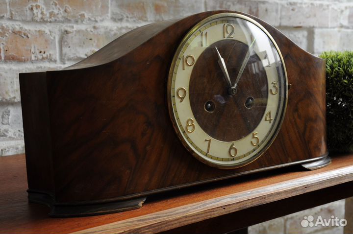 Часы настольные каминные, винтаж, Германия