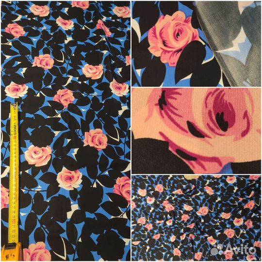 Шелк натуральный, вискоза, хлопок отрезы 1,5-4,2м