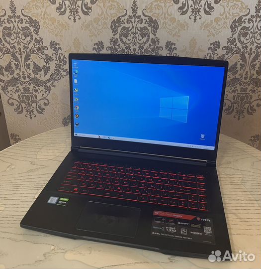 Игровой ноутбук MSI i5/GTX1050Ti