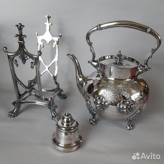 Чайник посеребренный антикварный