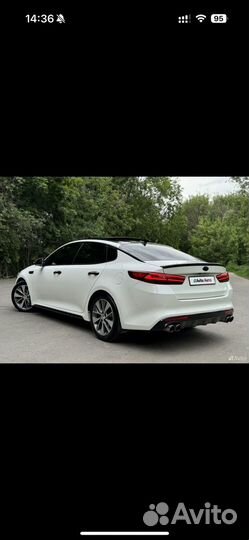 Диффузор GT-Line под двойной выхлоп Kia Optima 4