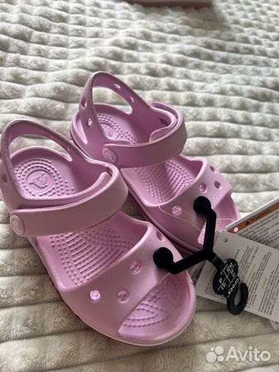 Новые сандали для девочки crocs c8