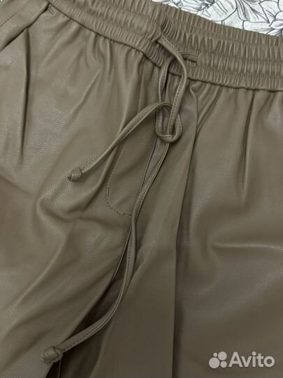 Брюки кожаные lime