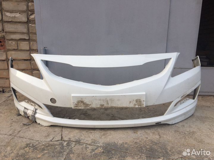 Бампер передний solaris бу 2015г