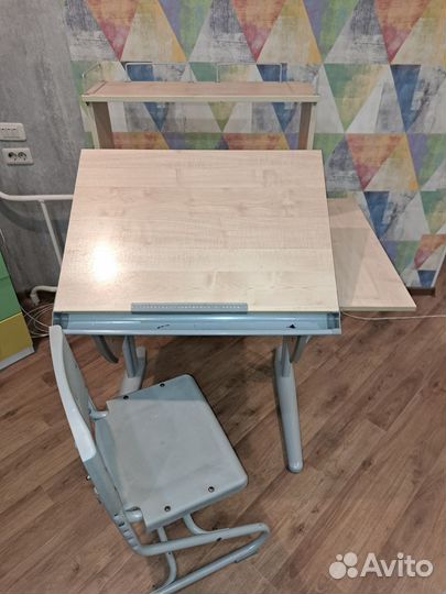 Растущая парта и стул дэми