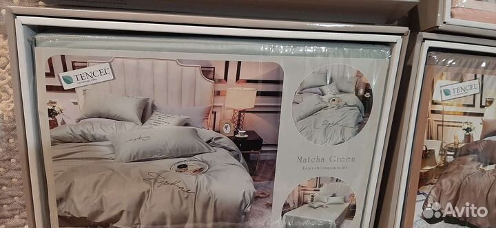 Постельное белье евро, новое. Тенсель. Турция