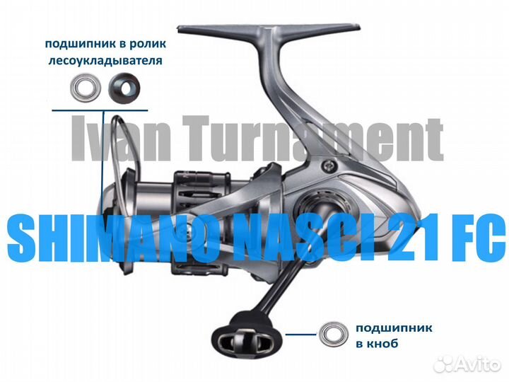 Подшипник в ролик катушек Shimano