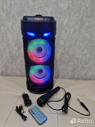 Блютуз колонка с караоке Новая