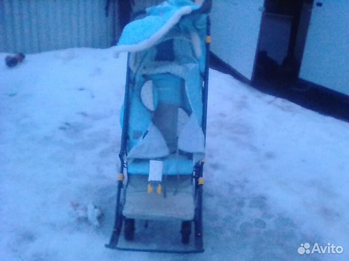 Детские санки коляска
