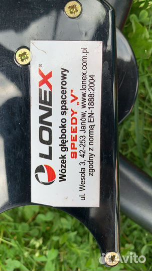 Коляска lonex speedy v красный велюр