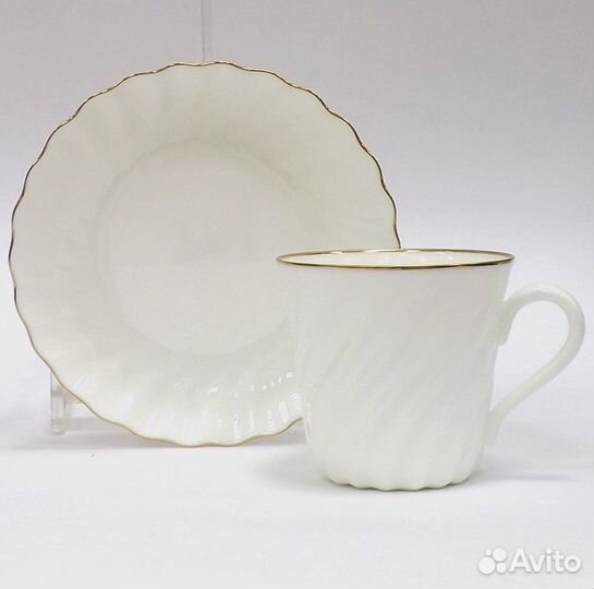 Чайная пара Ифз Витая, Золотой кантик, 155мл