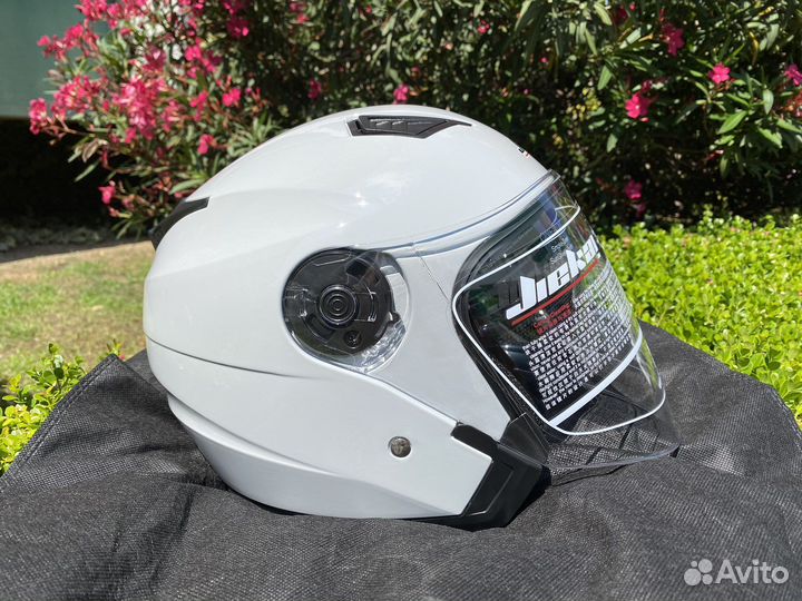 Шлем открытый JieKai с очками