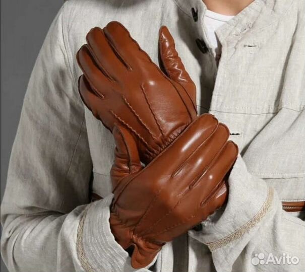 Мужские кожаные перчатки