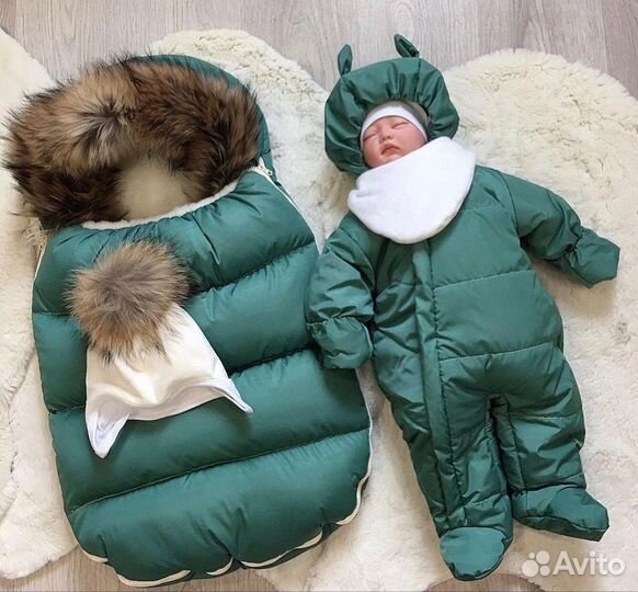 Зимний конверт на выписку