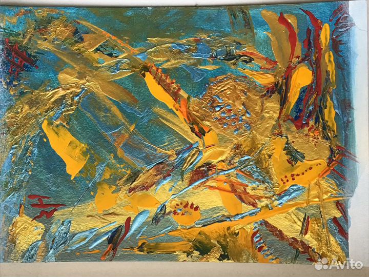 Картина акрил абстракция