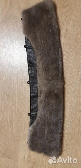 Воротник из норки серебристой