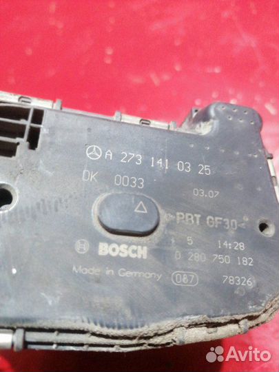 Дроссельная заслонка Mercedes Benz S500 W221 M 273