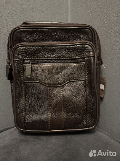 Мужская сумка через плечо кожа
