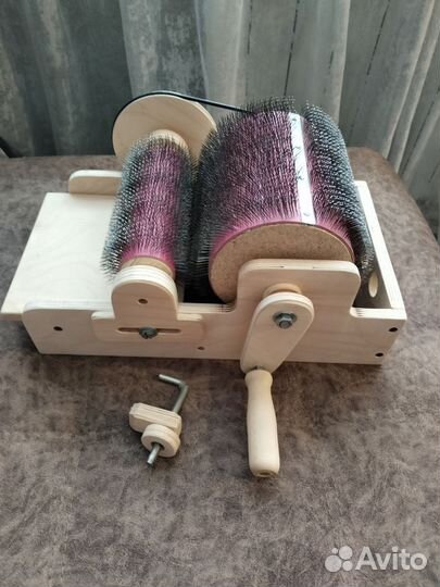 Кардер для шерсти барабанный