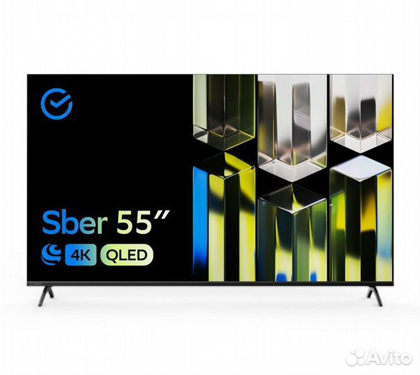 Телевизор Sber 55 qled(новый) SMART TV