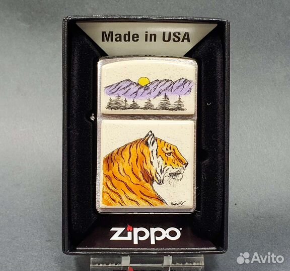 Зажигалка Zippo - Tiger by Donna Ruprecht