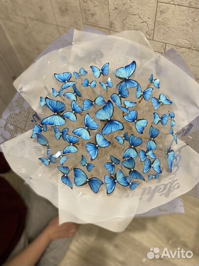 Готовый букет из бабочек