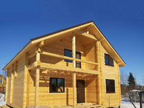 баня сруб под ключ. баня из оцб. баня 4*5 из оцилиндрованного бруса с террасой. баня из оцб под ключ. красивые бани.