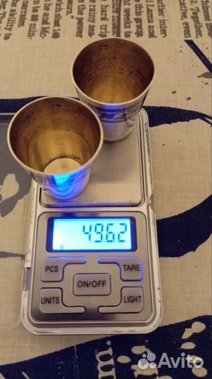 Стопка серебро 875