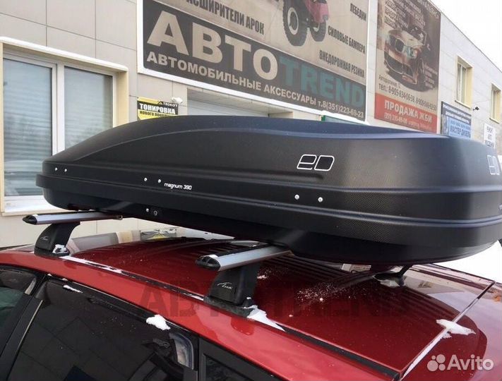 Автобокс на крышу LADA Priora. ED Магнум