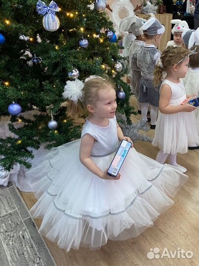 Платье снежинка 98 104
