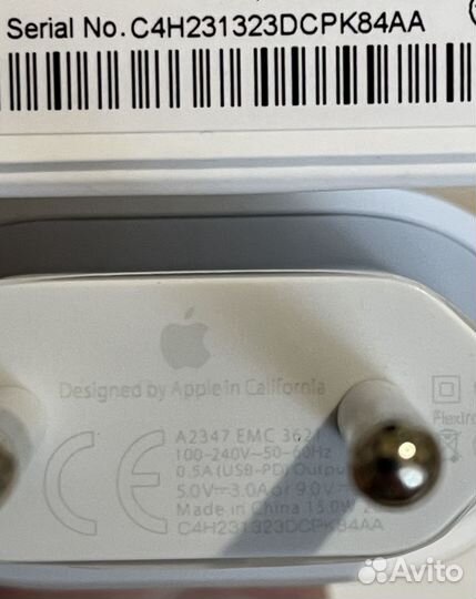 Комплект Apple Адаптер 20W (Новый Комплект )