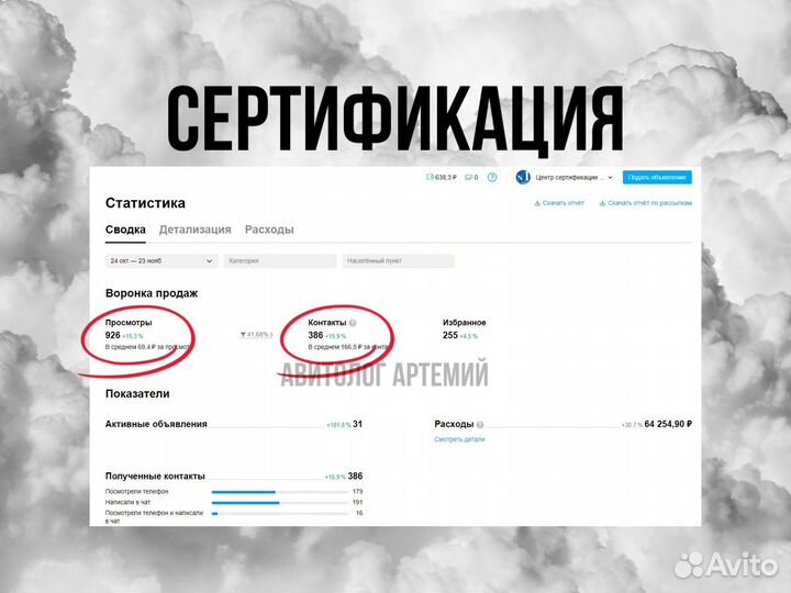 Авитолог из Москвы / Продвижение на Авито