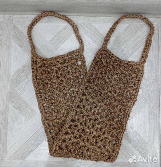 Эко мочалка для тела из натурального джута