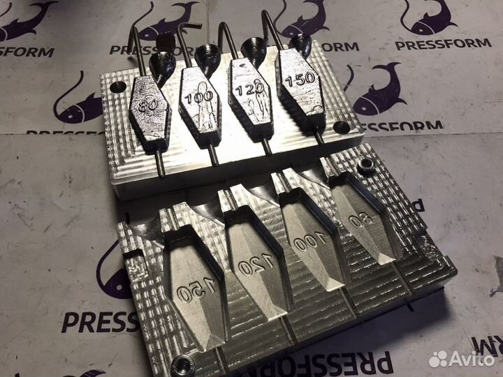 Форма чпу для литья грузил (Ромб №2)