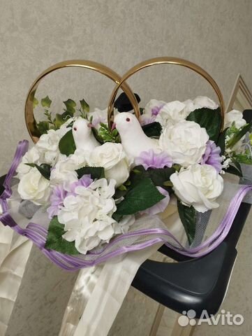 Свадебные украшения на машину